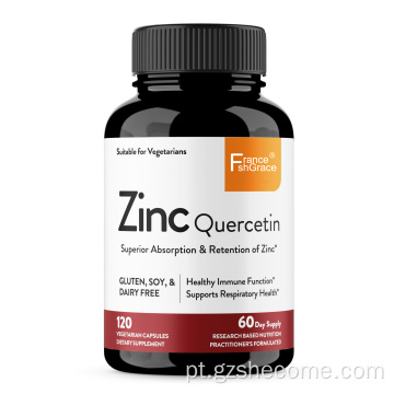 Cápsulas vegetarianas de quercetina de zinco zinco para homens